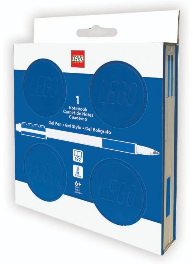 Lego IQ Locking Notebook w/Gel Pen Blue - Image 1